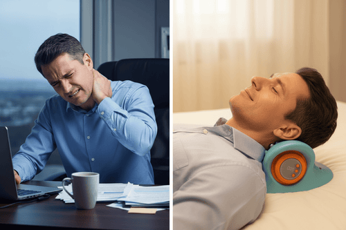 Vividro™ Pro — Neck Massager | TENS + Heat | 15 - Min Daily Relief - vividro