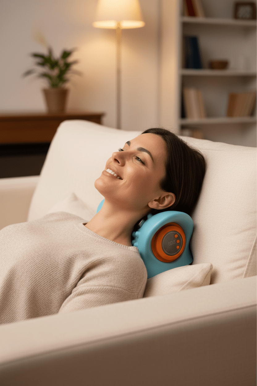 Vividro™ Pro — Neck Massager | TENS + Heat | 15 - Min Daily Relief - vividro